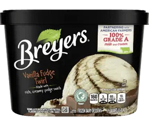 Breyers Vanilla Fudge Twirl