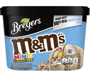 Breyers M&M'S® MINIS Caramel Fudge