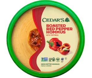 Cedar's  Roasted Red Pepper with Topping