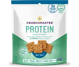 Crunchmaster Protein Snack Sea Salt