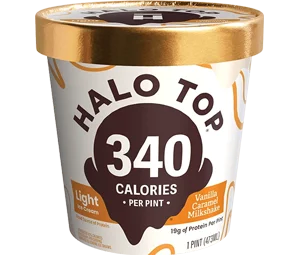 Halo Top Vanilla Caramel Milkshake
