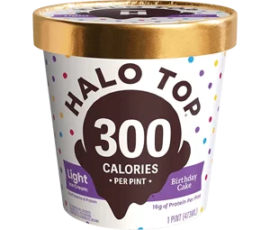 Halo Top Birthday Cake