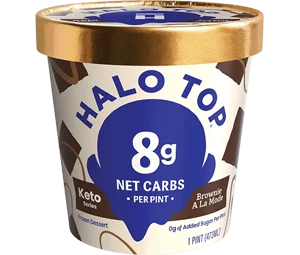 Halo Top Brownie a la mode