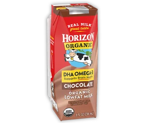 Horizon Organic Lowfat Chocolate Milk Box With DHA Omega-3