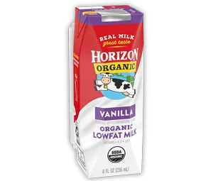 Horizon Organic Lowfat Vanilla Milk Box