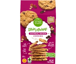 Simple Truth Organic Oatmeal Raisin Thin and Crispy Cookies