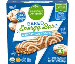 Simple Truth Organic Organic™ Iced Oatmeal Cookie Baked Energy Bar