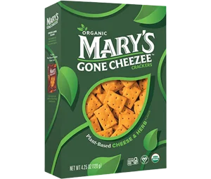 Mary’s Gone Crackers Plant-based Cheese & Herb Flavor