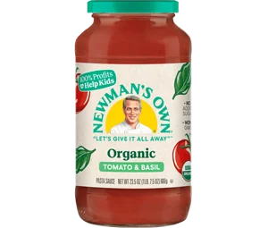Newman's Own Organic Tomato & Basil Sauce