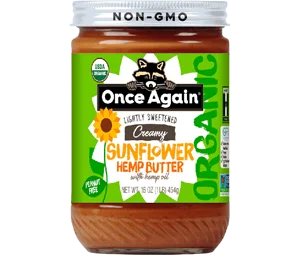 Once Again Organic Sunflower Hemp Butter with Hemp Oil - Lightly Salted & Sweetened