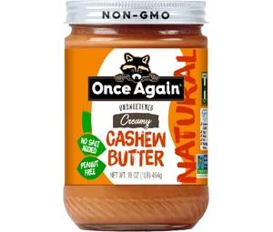 Once Again Natural Creamy Cashew Butter - Unsweetened