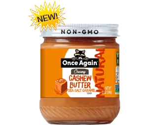 Once Again Natural Creamy Cashew Butter with Sea Salt Caramel