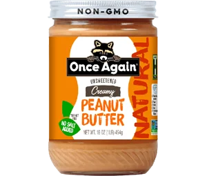 Once Again Natural Creamy Peanut Butter - Salt Free