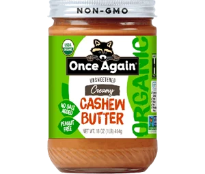 Once Again Organic Cashew Butter - Unsweetened