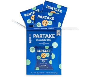 Partake Crunchy Chocolate Chip Mini Cookies