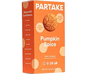 Partake Soft Baked Pumpkin Spice Cookies