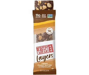 Perfect Bars Crispy Peanut Butter & Chocolate Layers