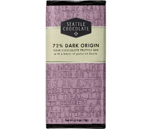 Seattle Chocolate 72% Dark Origin Truffle Bar