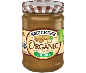 Smuckers peanut butter Organic Chunky Peanut Butter