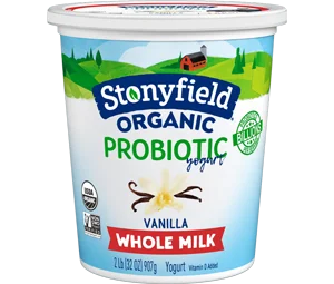 Stonyfield Organic Whole Milk Probiotic Yogurt