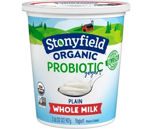 Stonyfield Organic Whole Milk Probiotic Yogurt