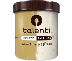 Talenti Caramel Pretzel Blondie Pairings