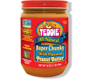 Teddie Super Chunky Peanut Butter With Flaxseed