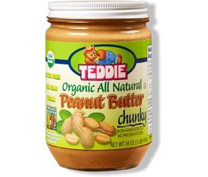 Teddie Organic All Natural Chunky Peanut Butter