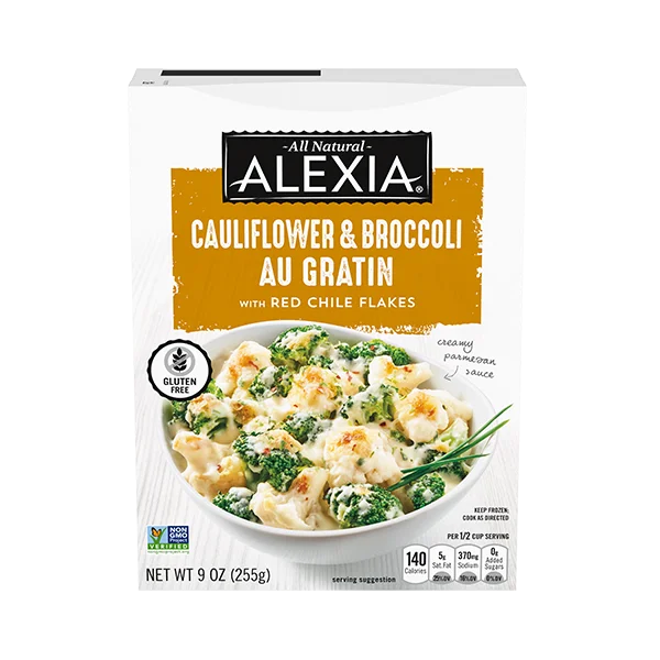 Alexia Foods Cauliflower & Broccoli Au Gratin With Red Chile Flakes