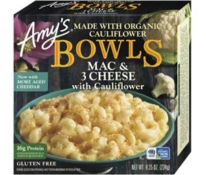 Amy's Kitchen Mac & 3 Cheese With Cauliflower Bowl