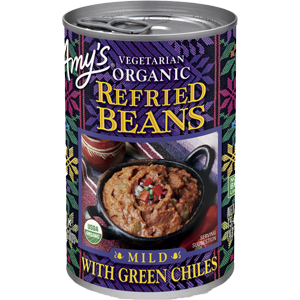 Amy's Kitchen Organic Vegetarian Refried Beans With Green Chiles