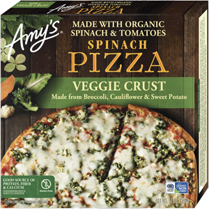 Amy's Kitchen Spinach Veggie Crust Pizza
