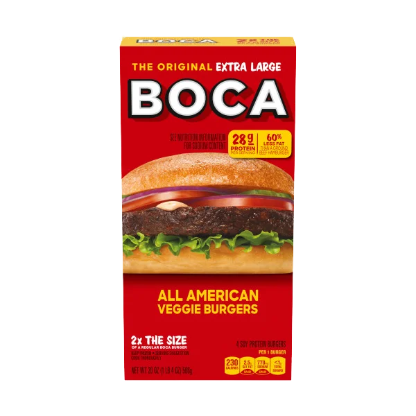 Boca Burger Extra Large All American Veggie Burgers