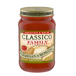 Classico  Family Favorites Parmesan & Romano Smooth & Rich Pasta Sauce
