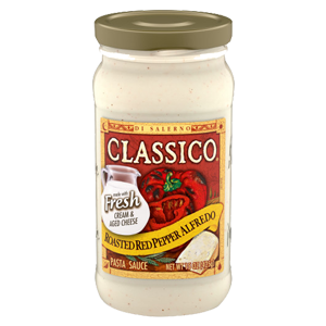 Classico  Roasted Red Pepper Alfredo Pasta Sauce
