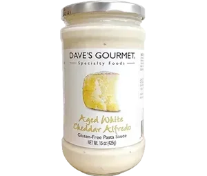 Dave's Gourmet Aged White Cheddar Alfredo Pasta Sauce