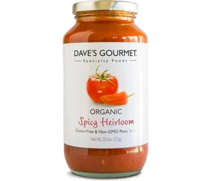 Dave's Gourmet Organic Spicy Heirloom Marinara Pasta Sauce