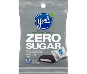 York Zero Sugar Dark Chocolate Candy Peppermint Patties