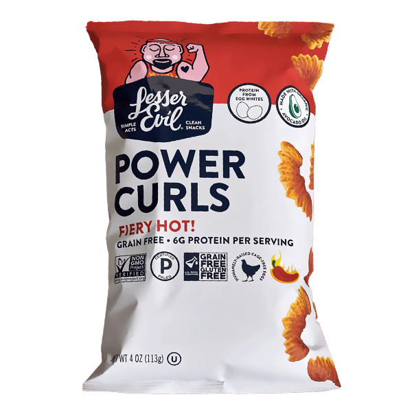 Lesser Evil Power Curls Fiery Hot