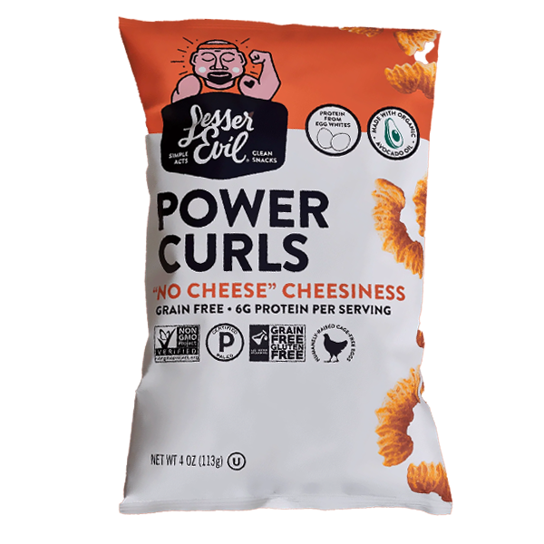Lesser Evil Power Curls "No Cheese" Cheesiness