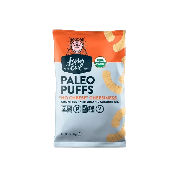 Lesser Evil Paleo Puffs "No Cheese" Cheesiness