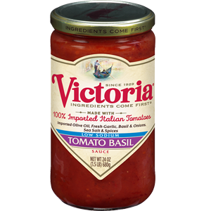 Victoria Low Sodium Tomato Basil Sauce
