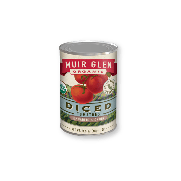 Muir Glen Diced Tomatoes With Garlic & Onion