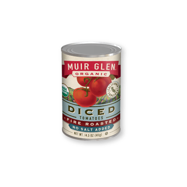 Muir Glen Fire Roasted Diced Tomatoes No Salt Added