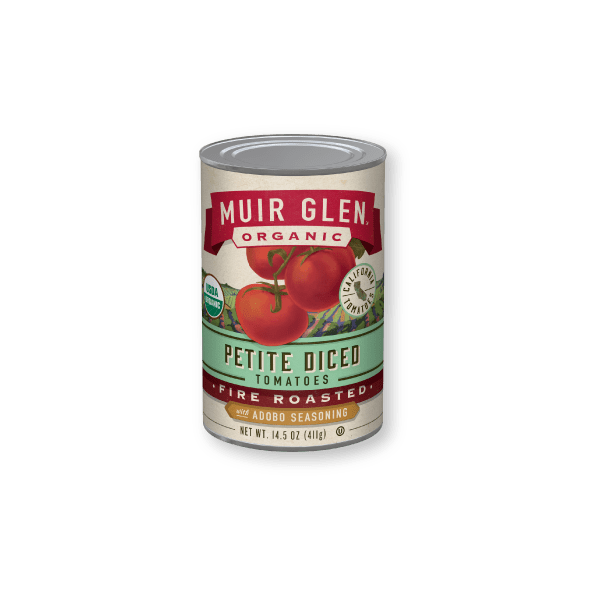 Muir Glen Fire Roasted Petite Diced Tomatoes With Adobo Seasoning