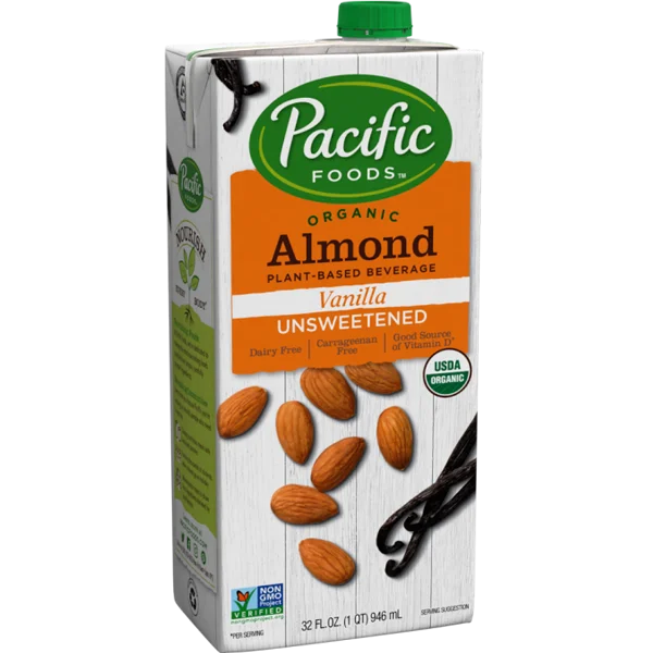 Pacific Foods Organic Unsweetened Almond Vanilla Beverage