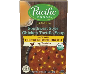 Pacific Foods Organic Southwest Style Chicken Tortilla Soup with Chicken Bone Broth