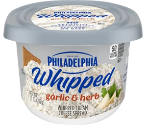 Philadelphia Whipped Garlic & Herb Cream Cheese
