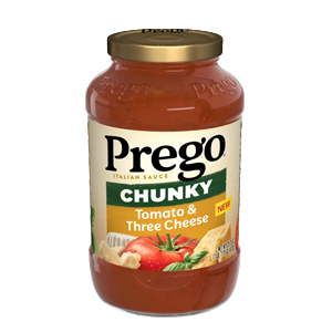 Prego Chunky Tomato and Three Cheese Pasta Sauce