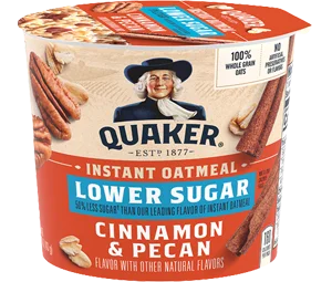 Quaker 50% Less Sugar Cinnamon Pecan